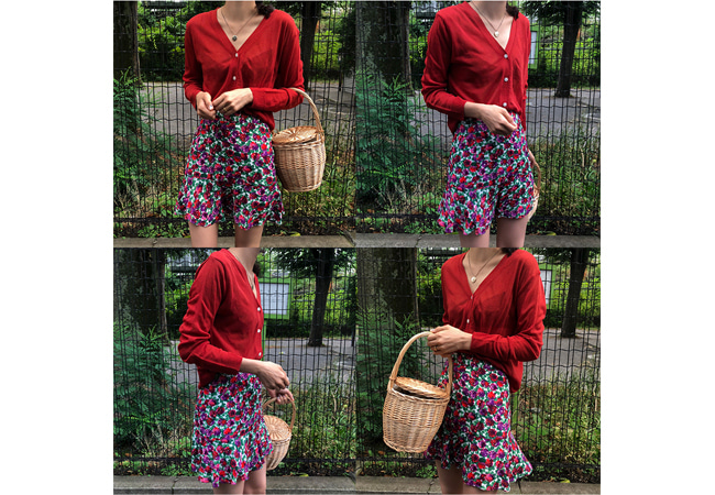 spring floral skirt 